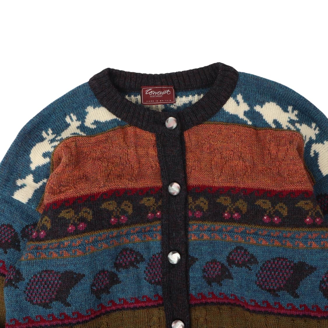 90s Concept 브리티안 울 니트웨어 가디건 상품이미지2