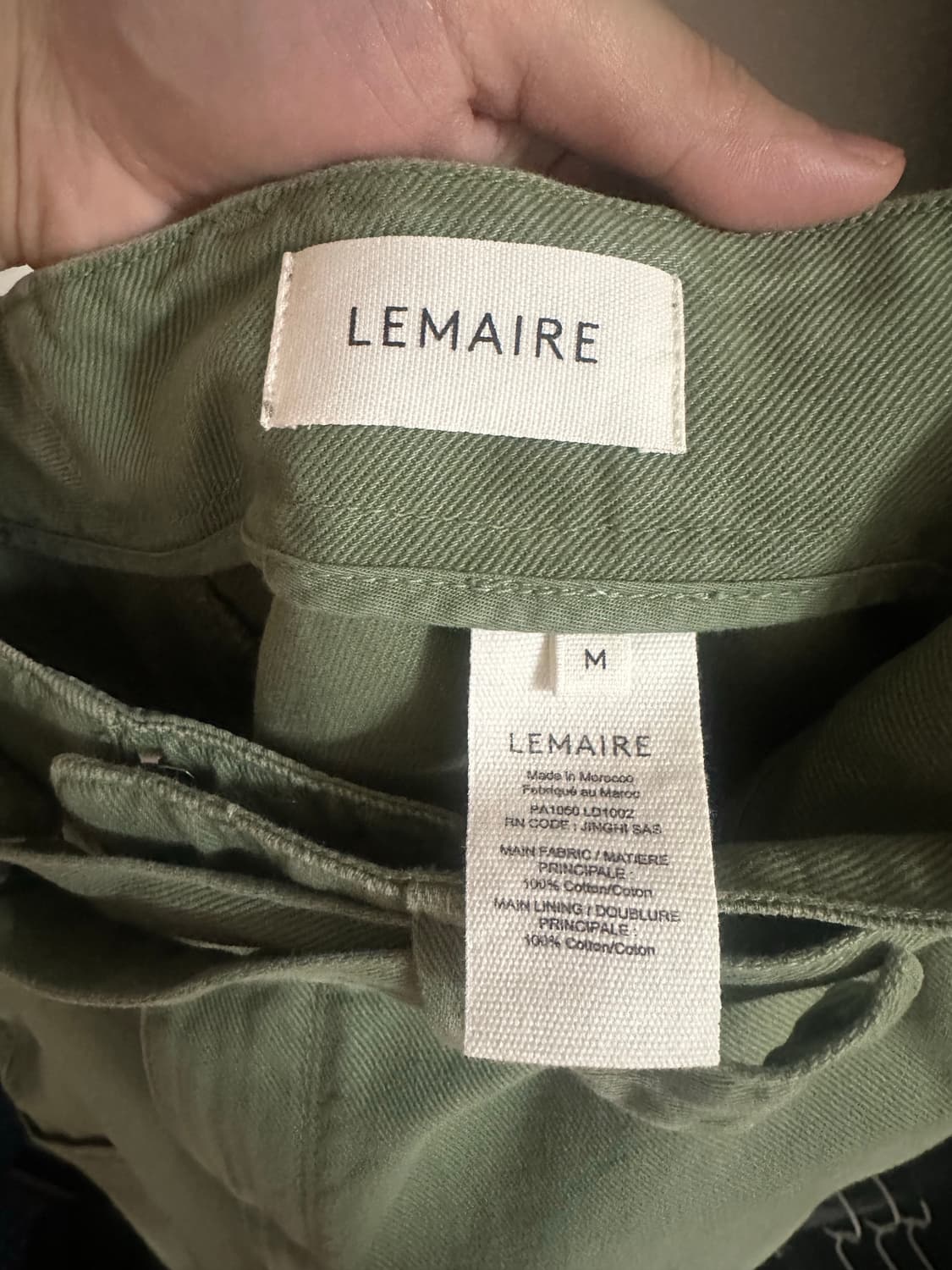 [M] 르메르 벨티드 밀리터리 팬츠 그린 컬러 상품이미지5