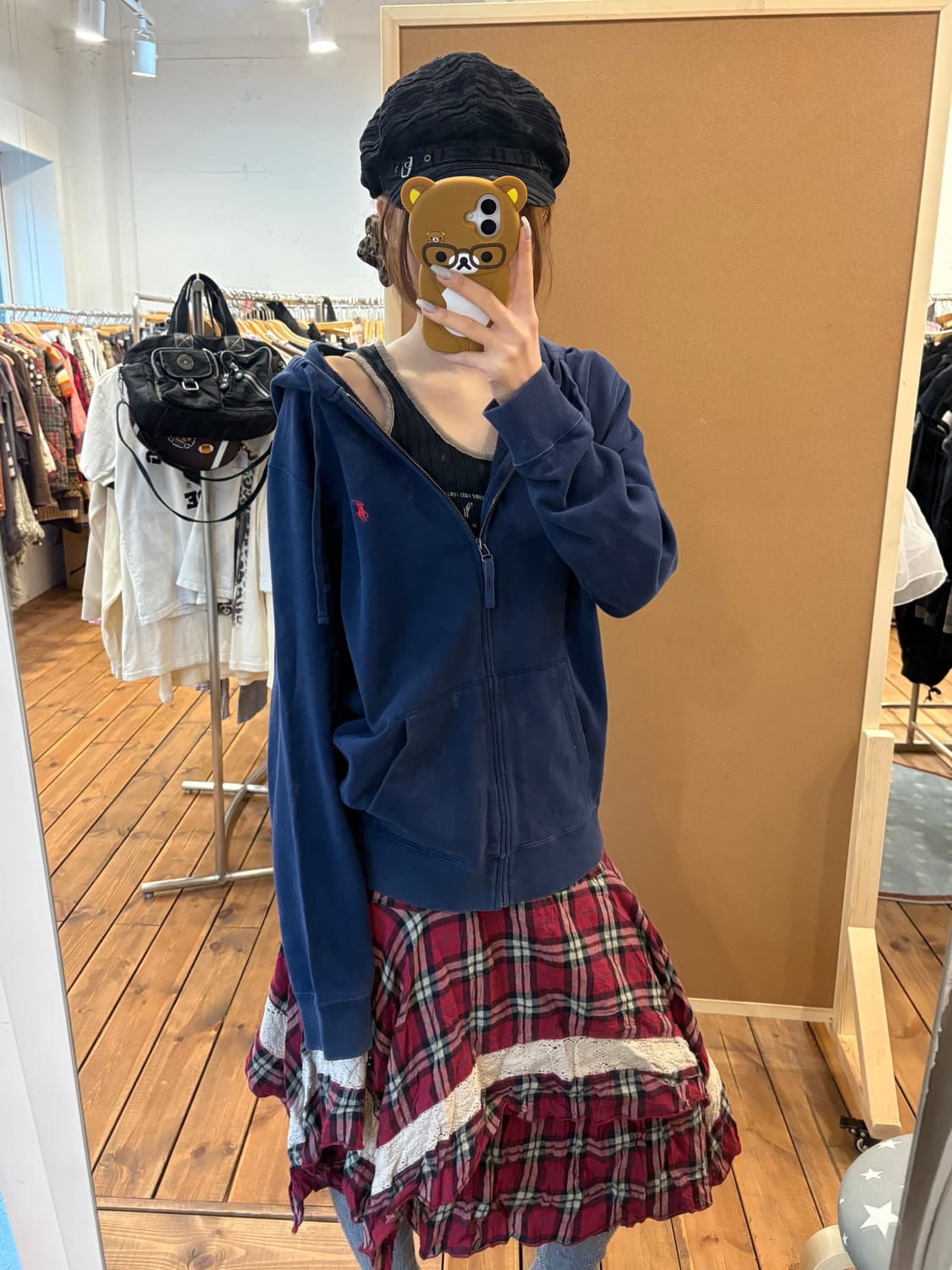 폴로 네이비 후드집업 상품이미지1