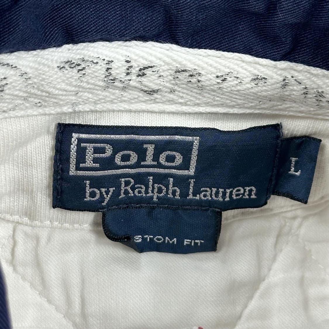 폴로 랄프로렌 포니 화이트 럭비티 맨투맨 (L) 상품이미지5