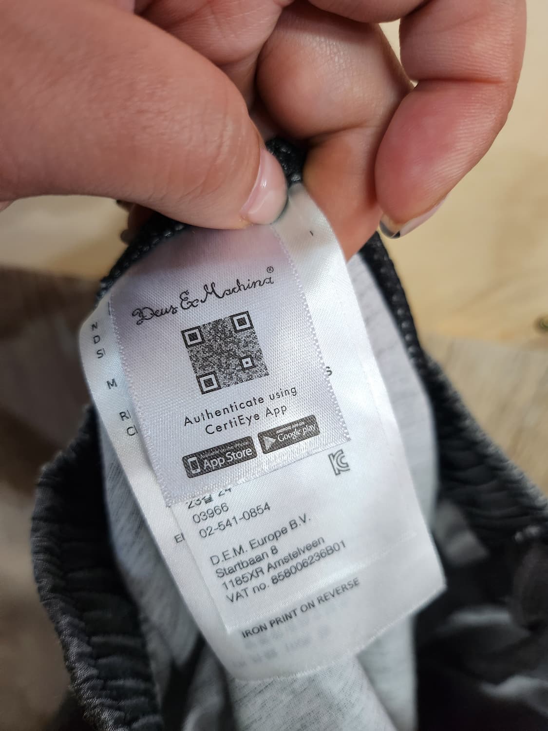 865) 데우스엑스마키나 블랙 워싱 반바지 상품이미지5