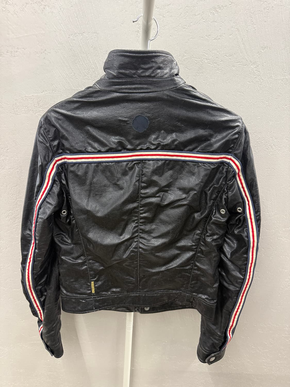 아르마니 진 블랙 라이더 가죽 자켓 50 상품이미지5