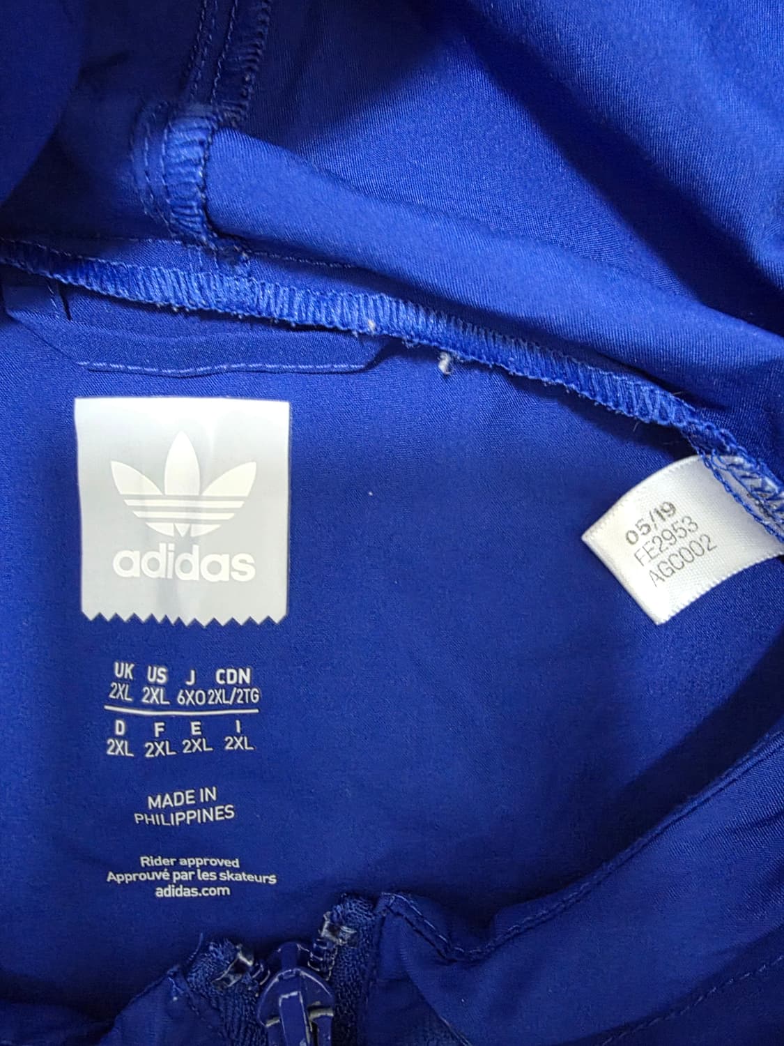 [아디다스]아디크로스 풀오버 블루 아노락 3XL 상품이미지4
