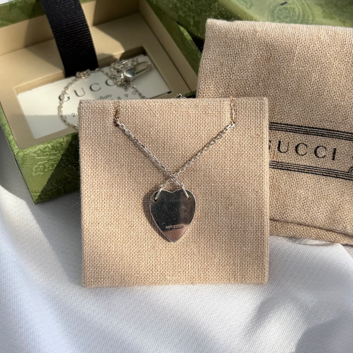구찌 하트 실버 목걸이 상품이미지3