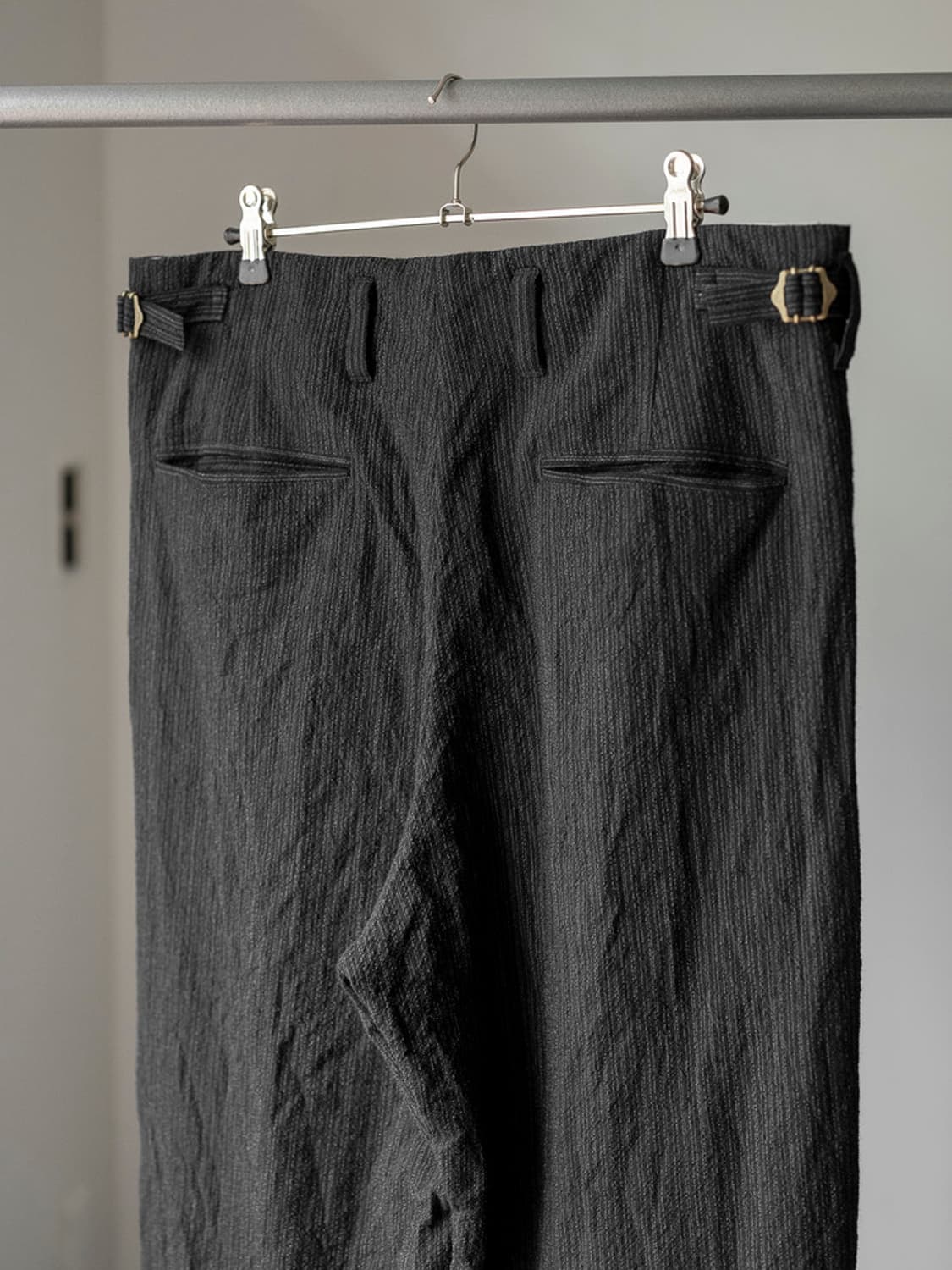 calmlence STRIPE PLEATED WIDE PANTS 상품이미지6