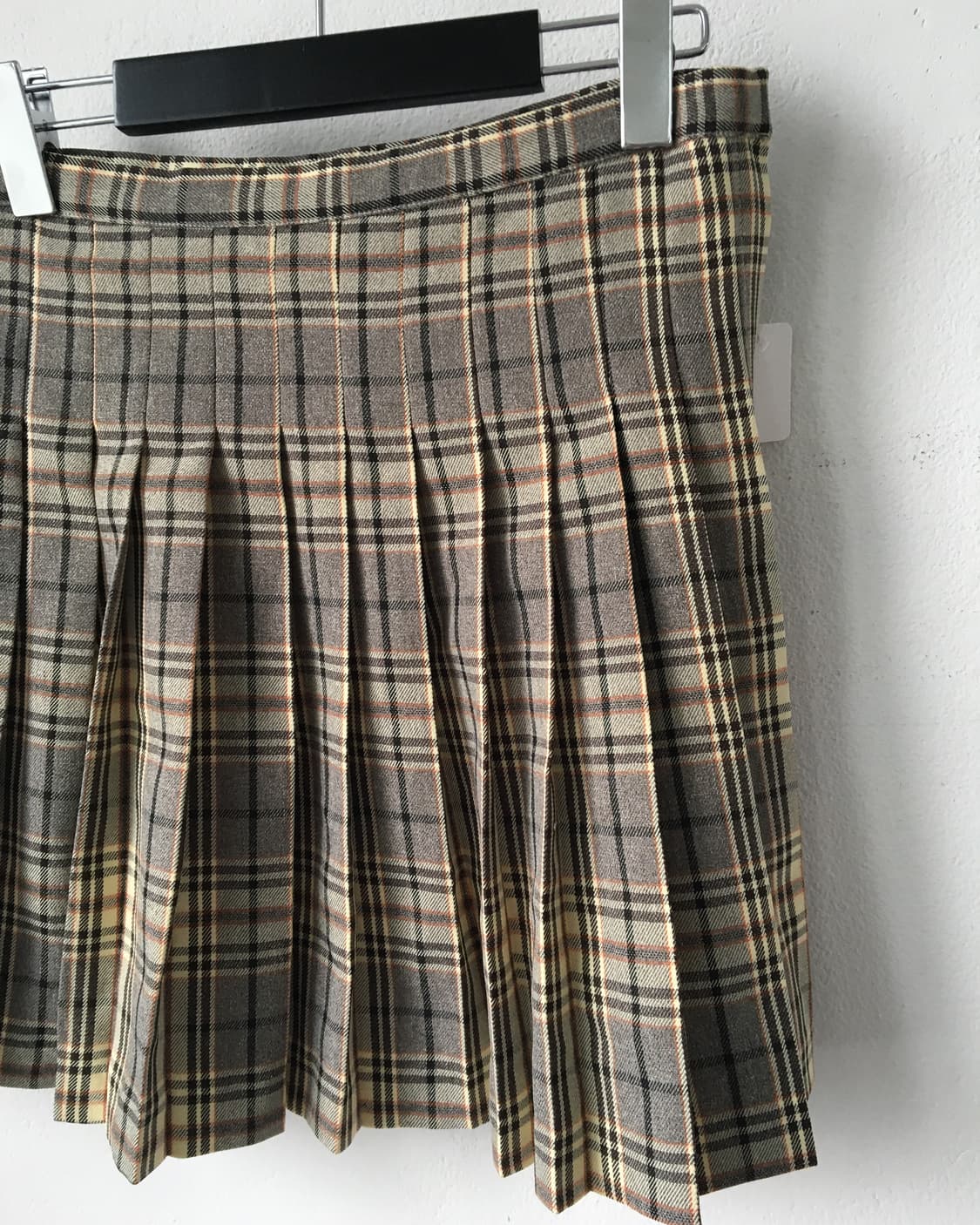 Check pattern pleats mini skirt 상품이미지2