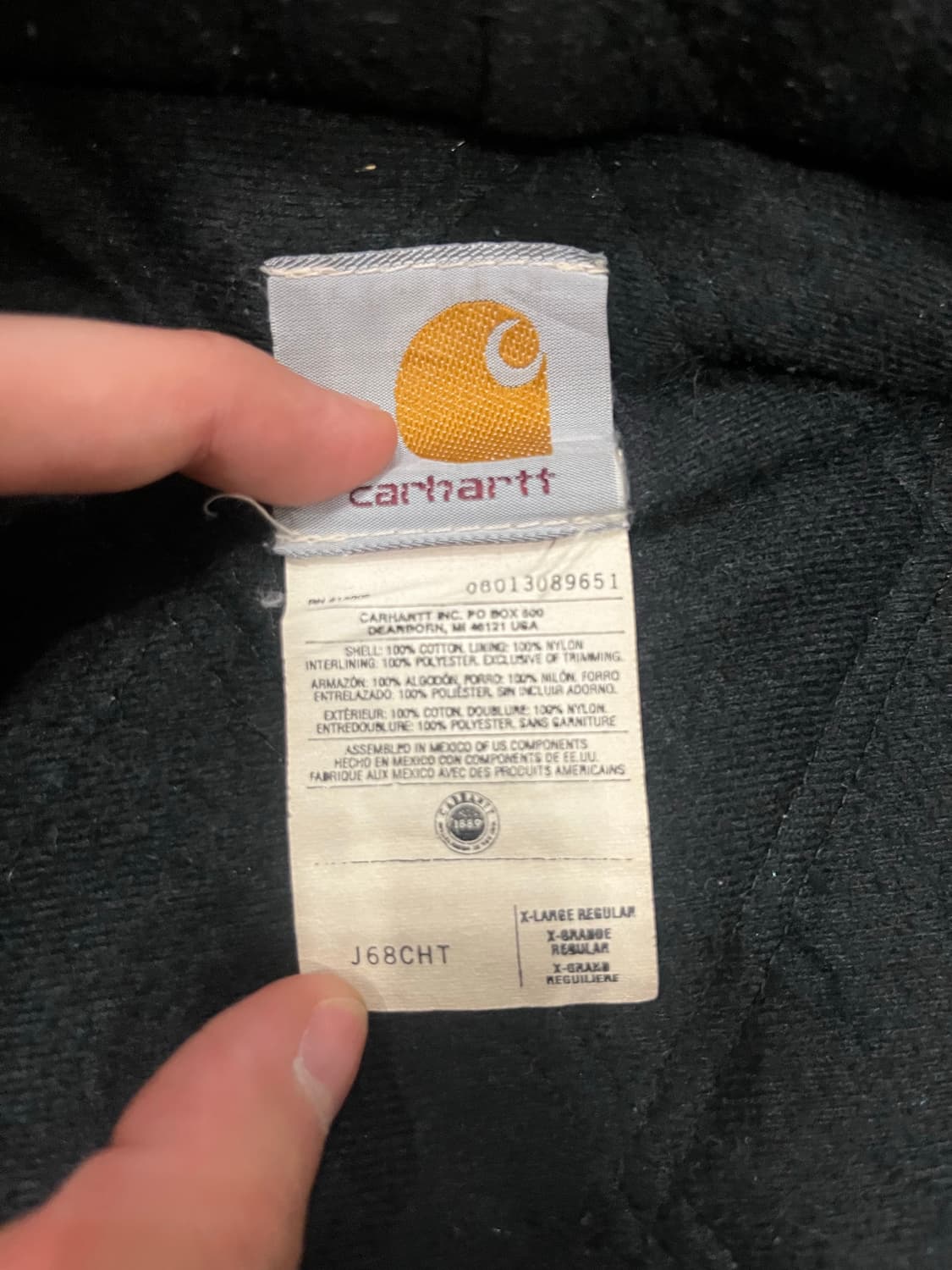 칼하트 j68 후드집업 자켓 상품이미지2