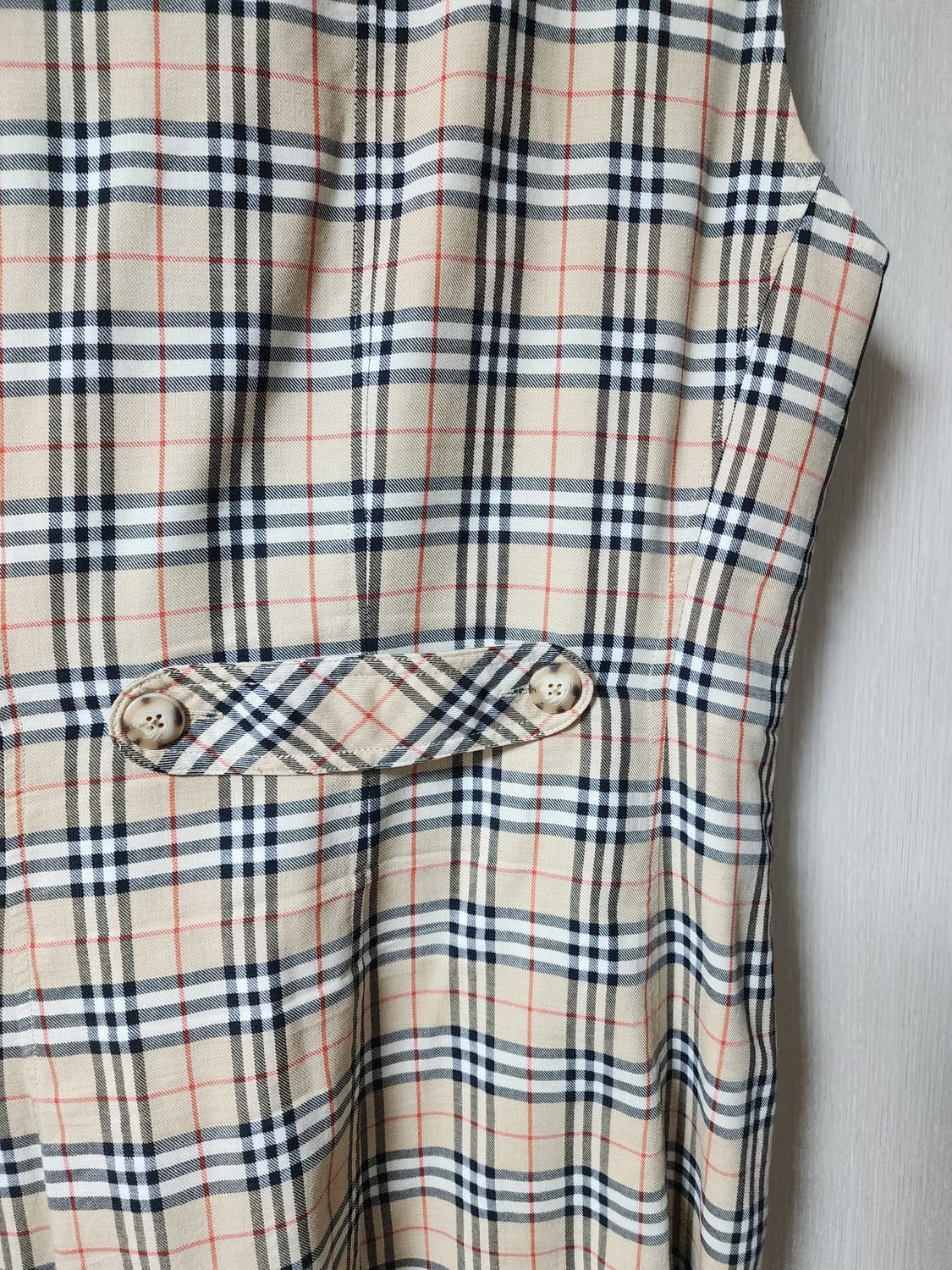 (정품) Burberry 버버리 노바체크 슬리브리스 원피스 상품이미지6