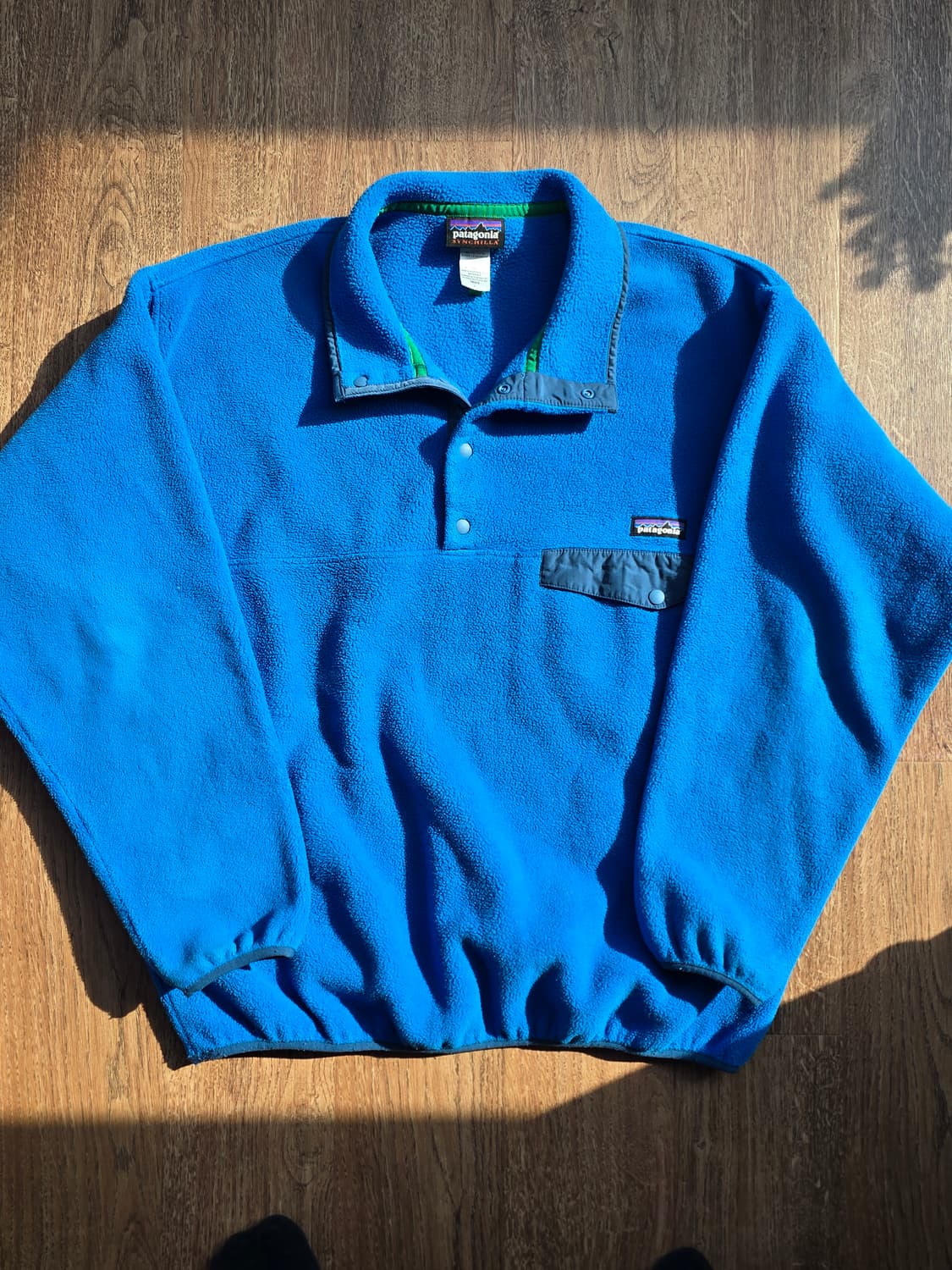 파타고니아 신칠라 스냅티 블루/네이비 L 헤비웨이트 상품이미지2