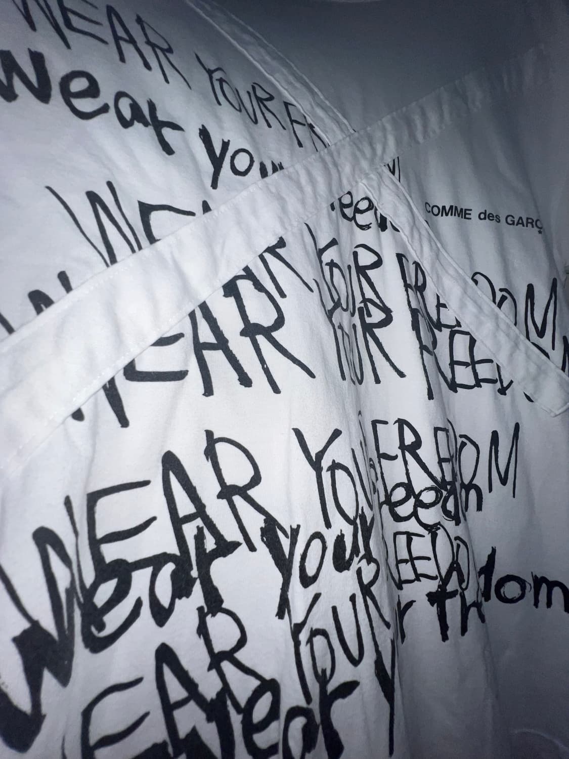 꼼데가르송 옴므 플러스 크로스 반팔 상품이미지3