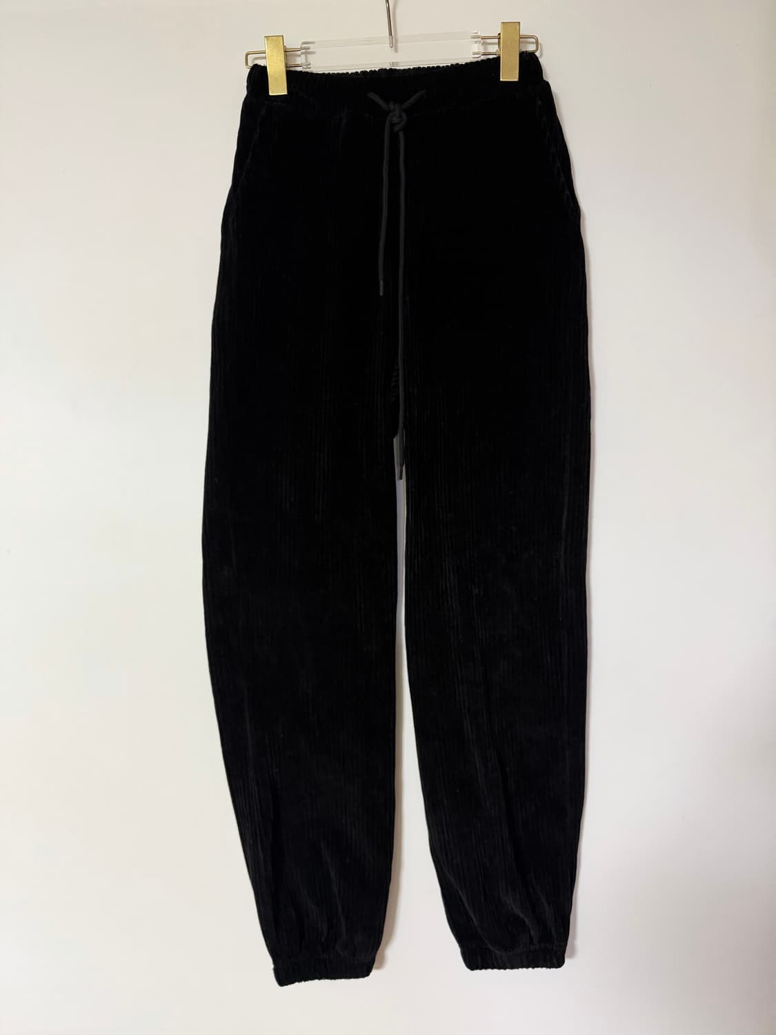 새상품 벨벳 조거팬츠 (블랙) 상품이미지1