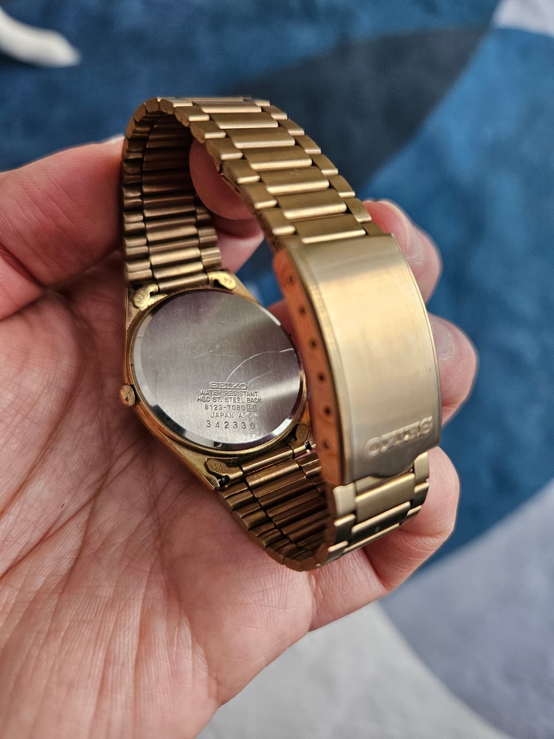 1980s 세이코 크로노쿼츠 금장 빈티지 시계 상품이미지3