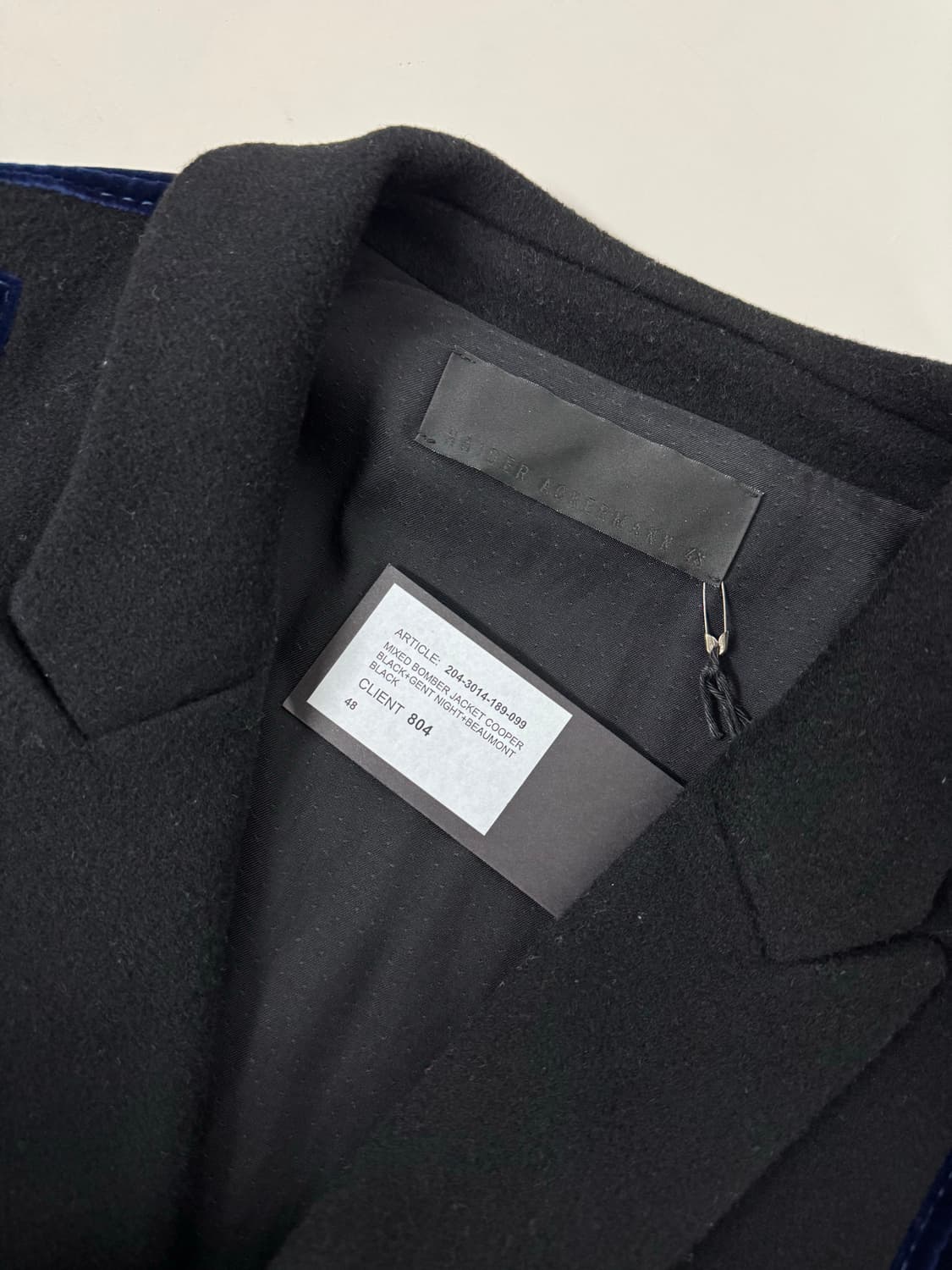 하이더아커만 믹스드 봄버 밸뱃 자켓 48 상품이미지6