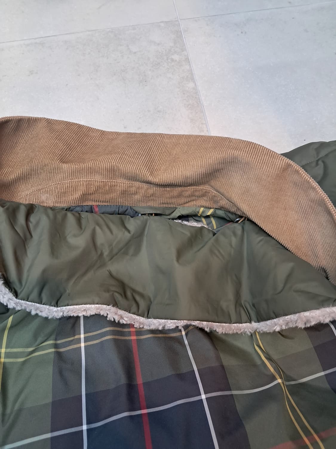 바버 퀼팅 자켓 카키 상품이미지7