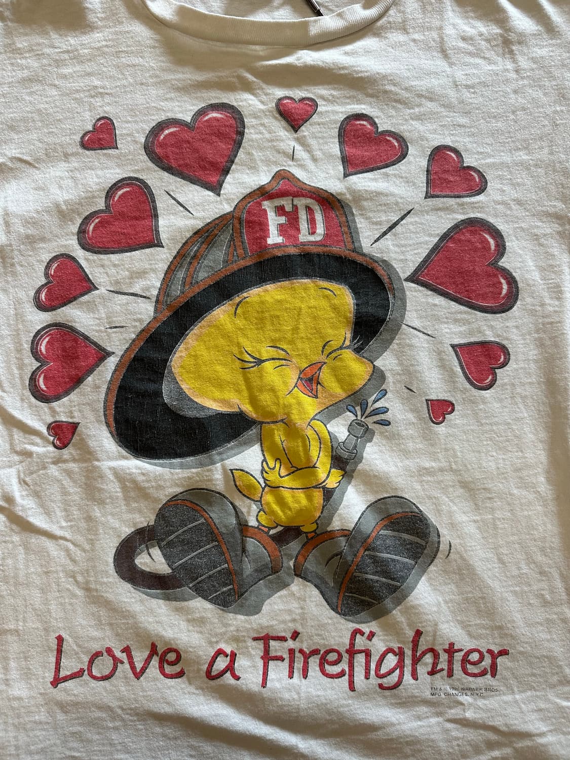90s Looney Tunes "Love a Firefighter  상품이미지2