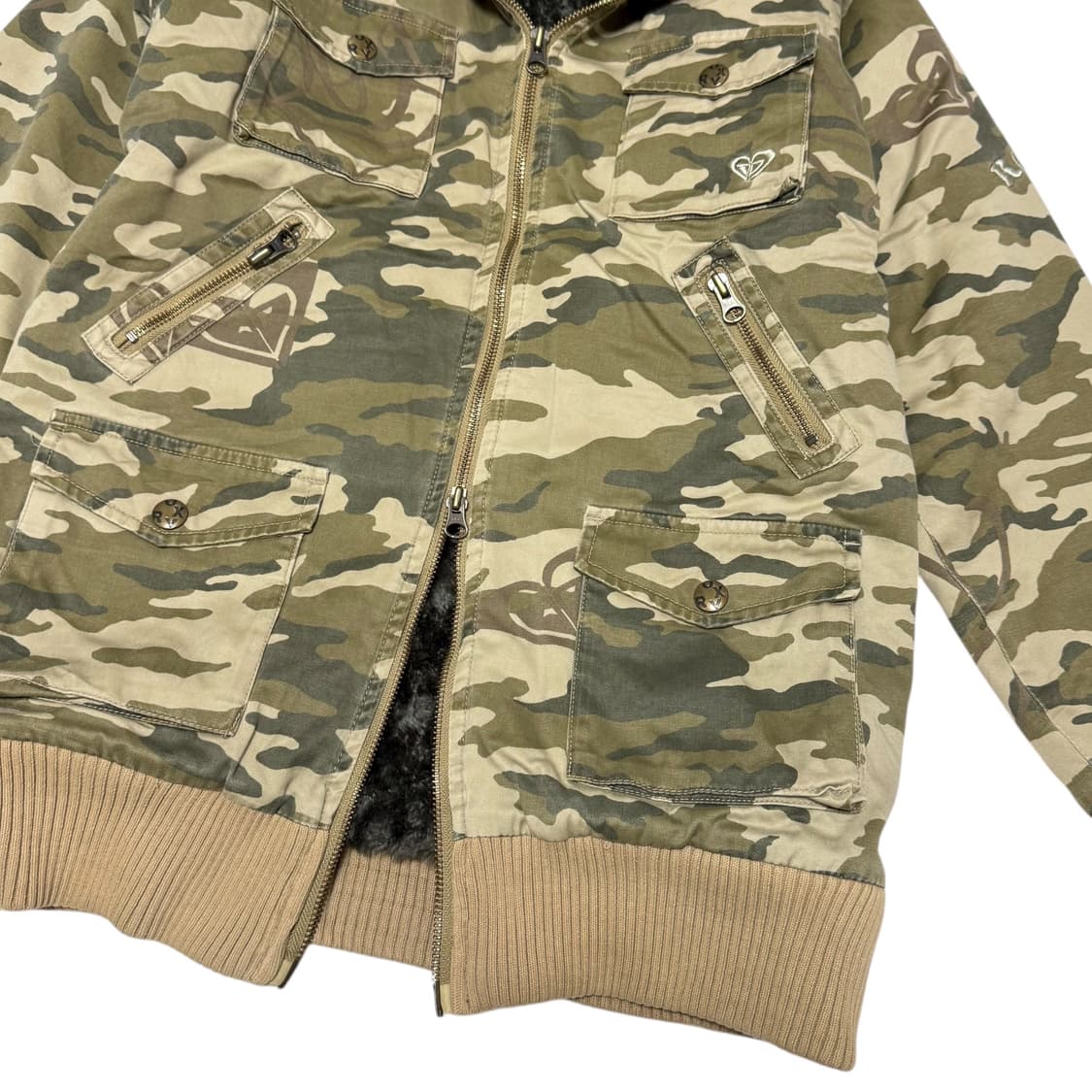 ROXY 록시 울프죠 안감퍼 카모 코튼자켓 상품이미지5