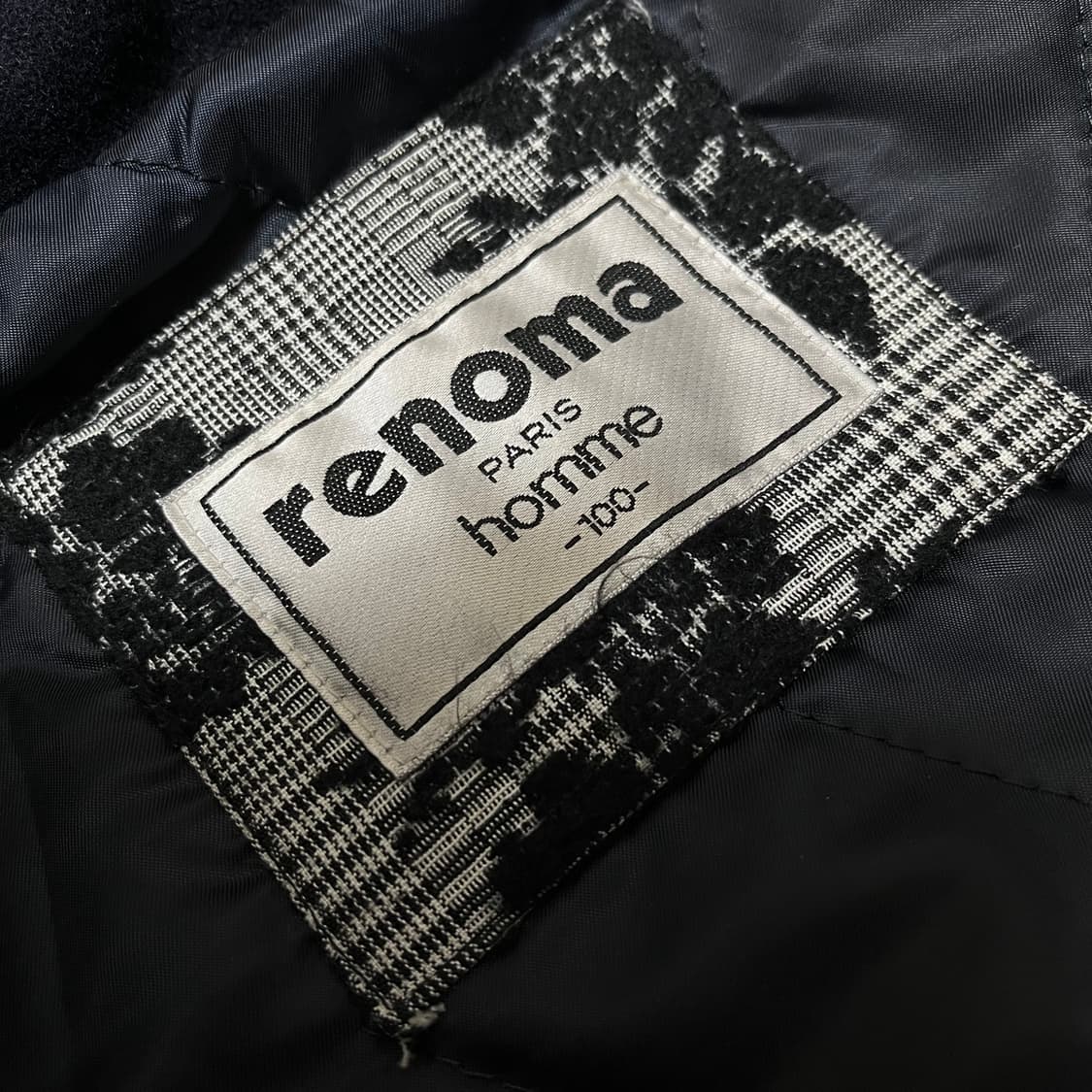 레노마 옴므 남성 모직 후드 싱글 코트 L/100 상품이미지5