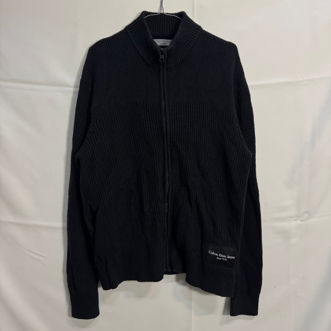 캘빈클라인 울 니트 집업 상품이미지1