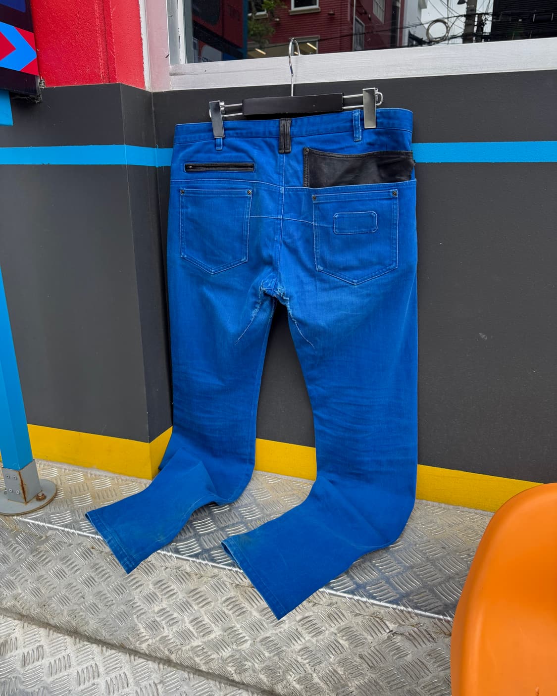 KIIT – Leather Patch Blue Denim Pants 상품이미지9