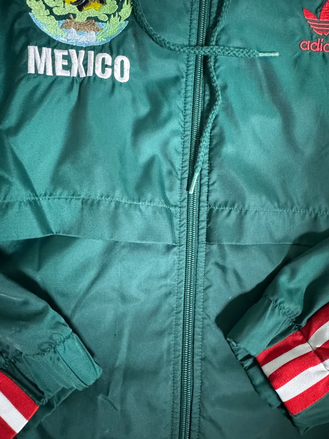 아디다스 멕시코 국대 하이넥 후드 윈드브레이커 바람막이  상품이미지7