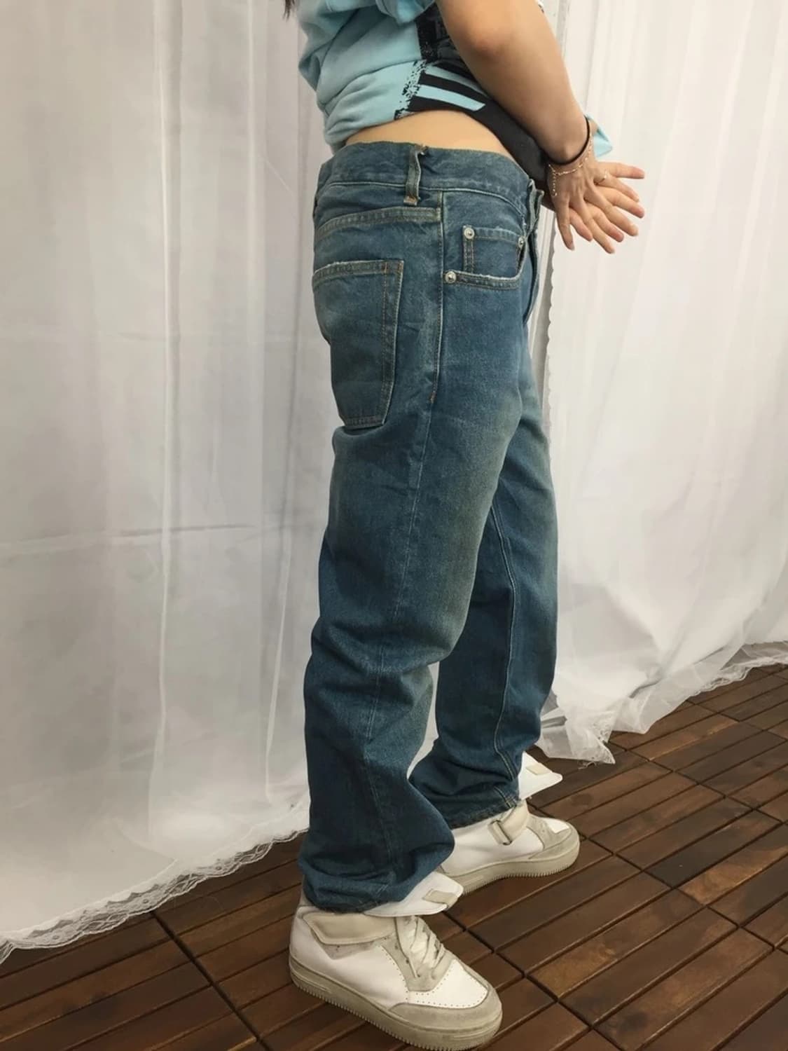 BEAMS Washed Denim Pants 상품이미지2