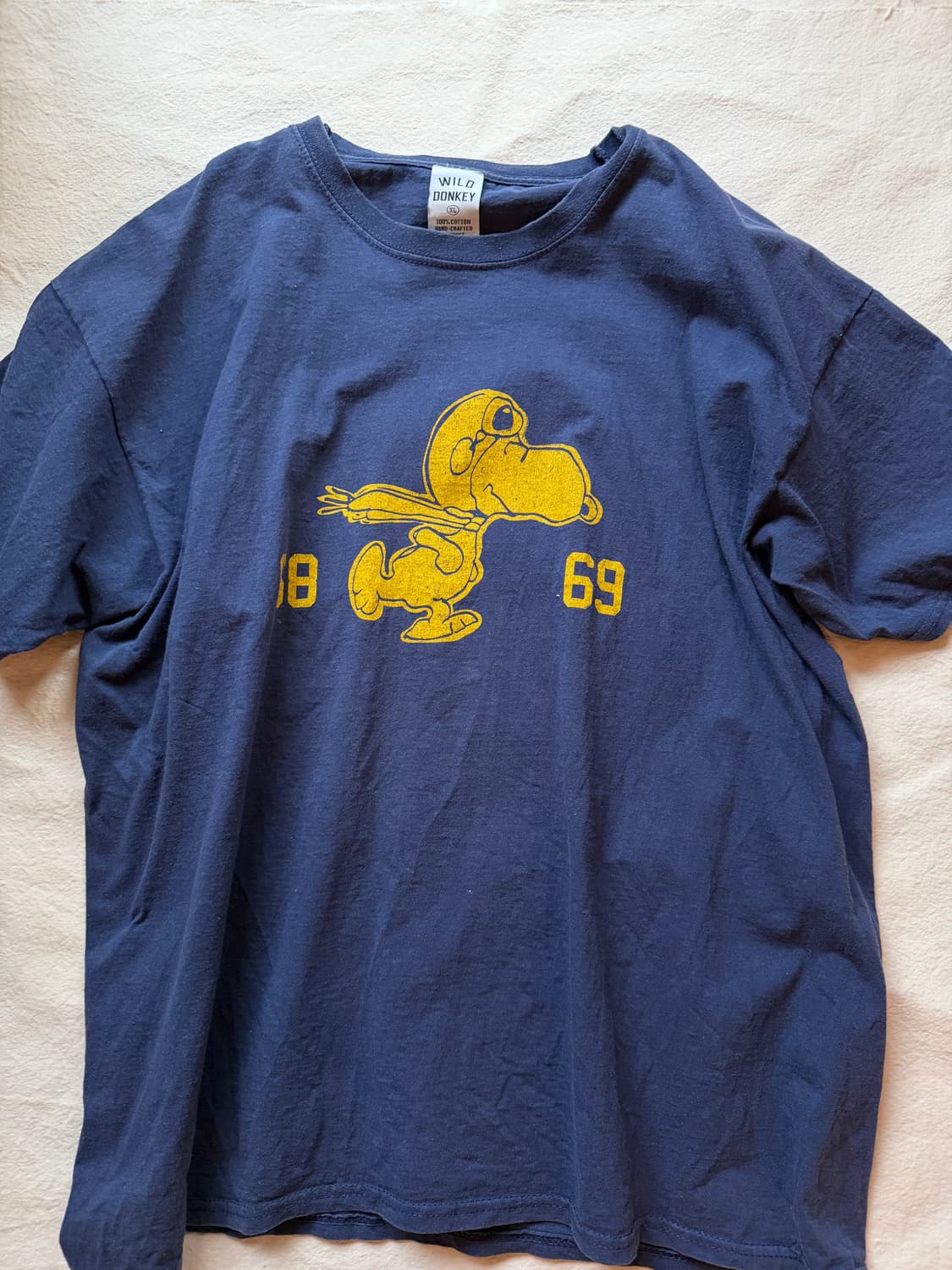 와일드동키 스누피 티셔츠 XL 네이비 상품이미지1