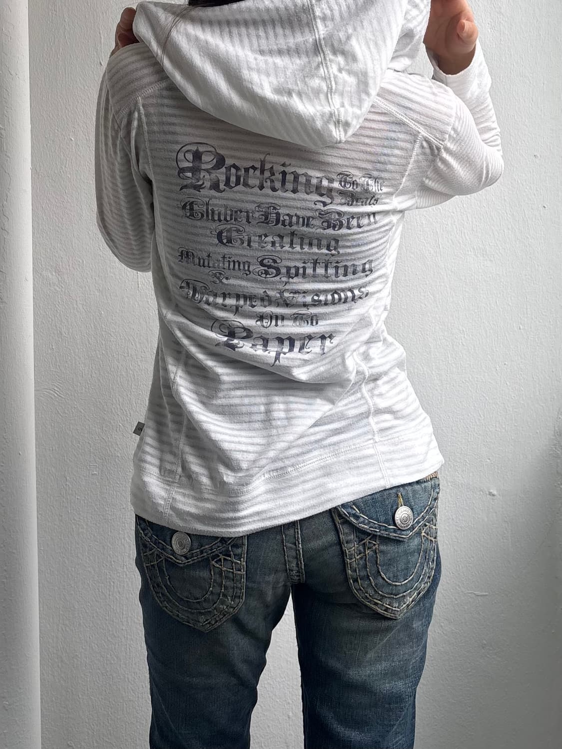 Vintage GV2 Graphic White Hood 상품이미지2