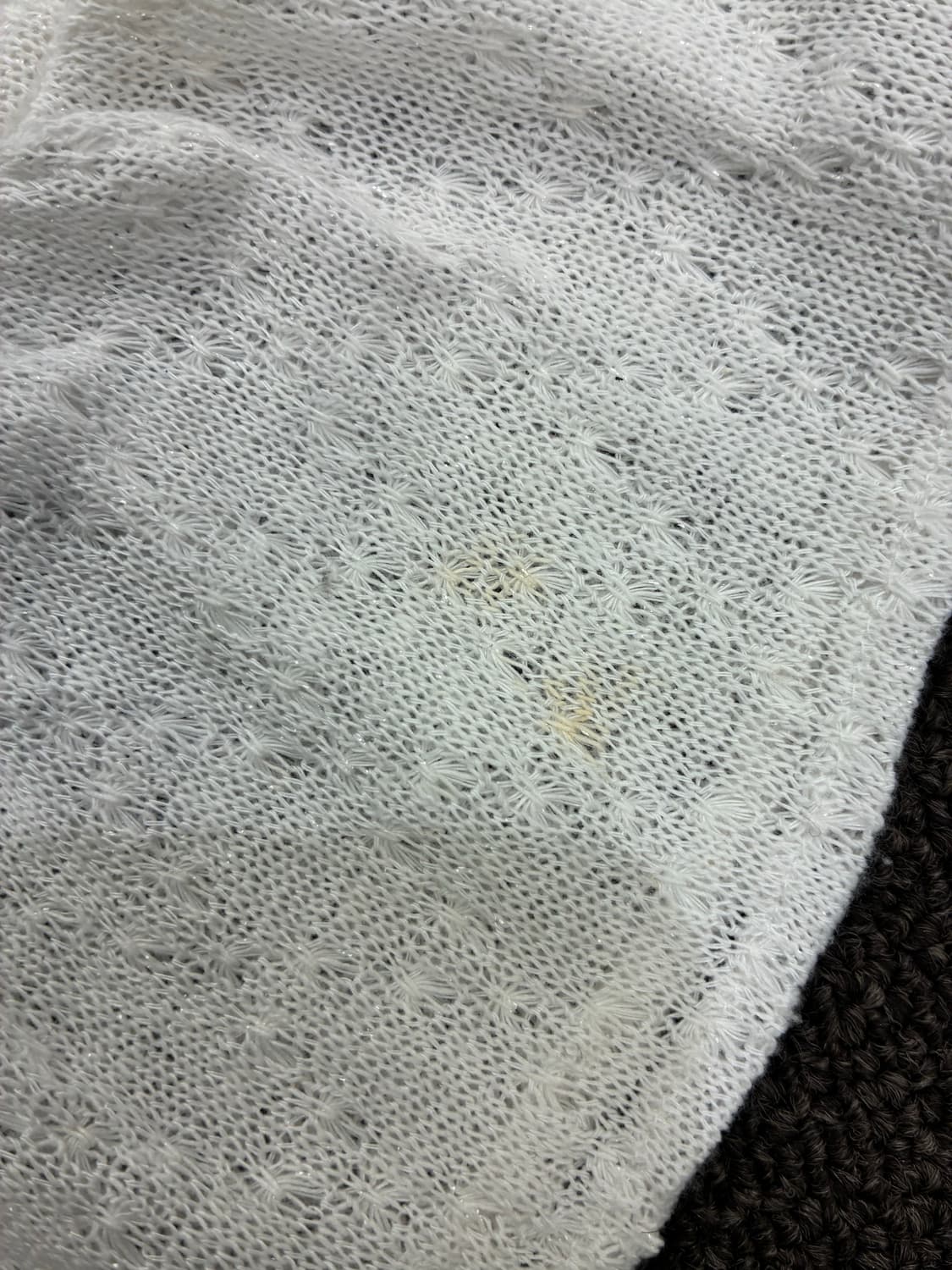 M)Japanese vintage 여성 레이스 디테일 니트 가디건 상품이미지5