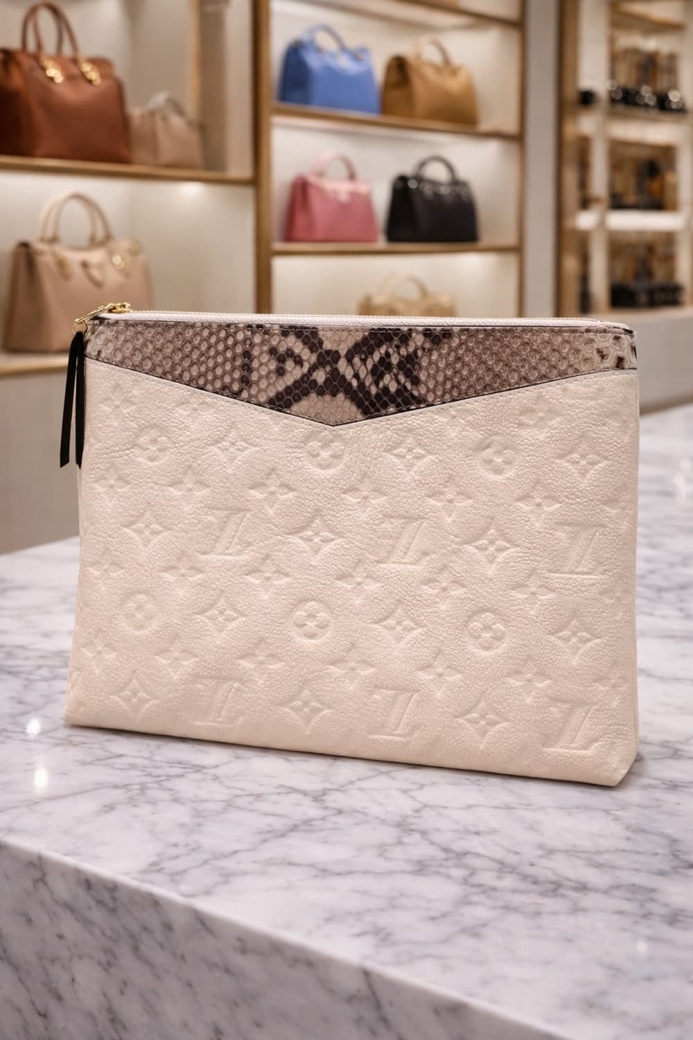 [S급] 루이비통 앙프렝뜨 파이톤 파우치 클러치 판매합니다!!! 상품이미지2