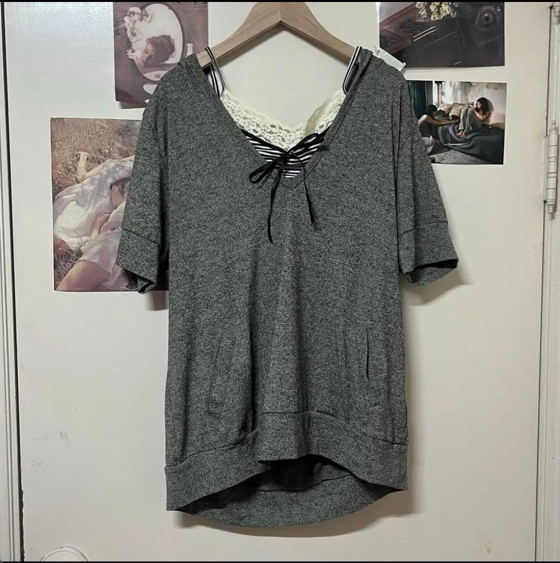 모리걸 데일리 반팔 후드 상품이미지2