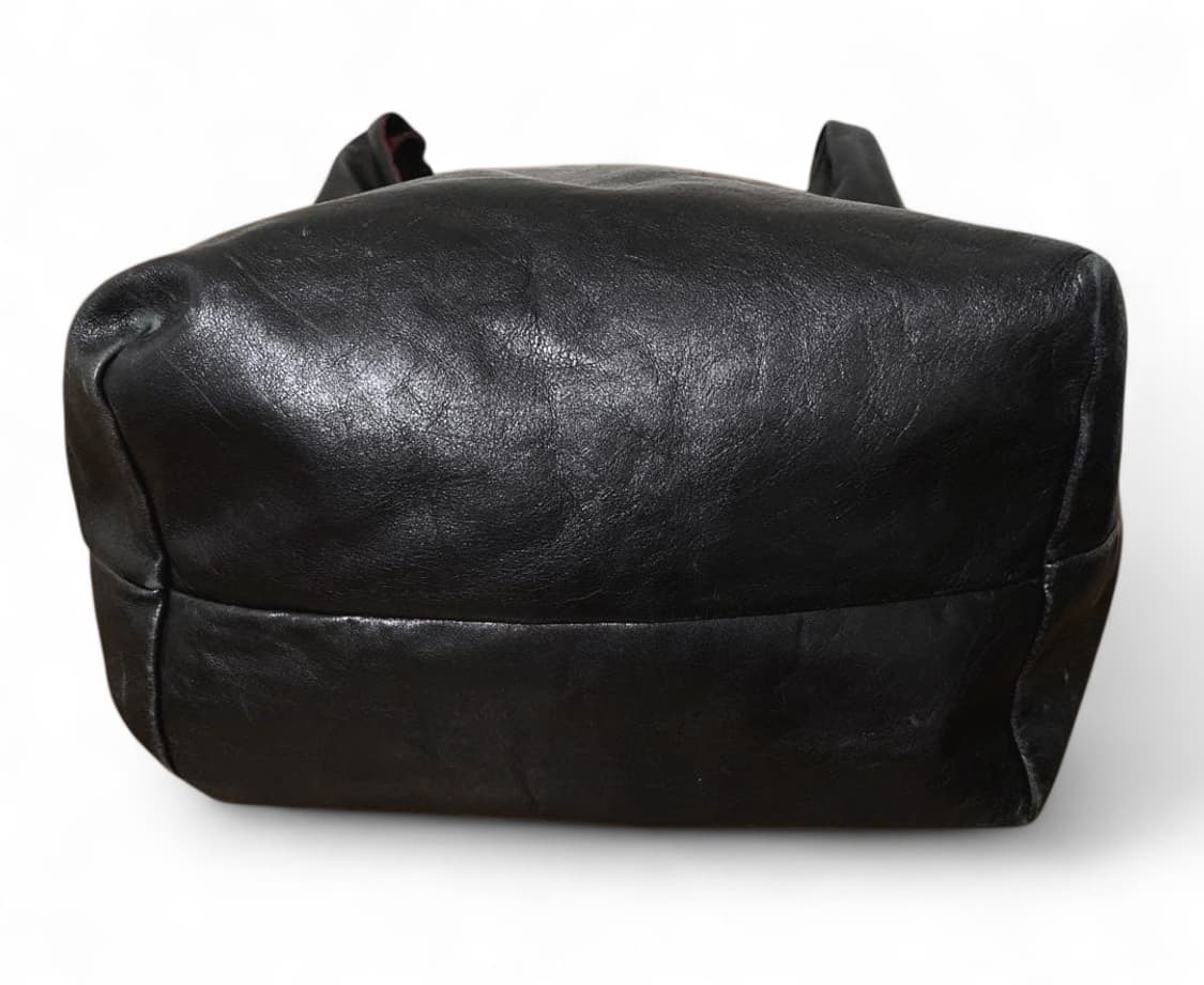 요지 야마모토 느와르 레더 토트백 상품이미지4