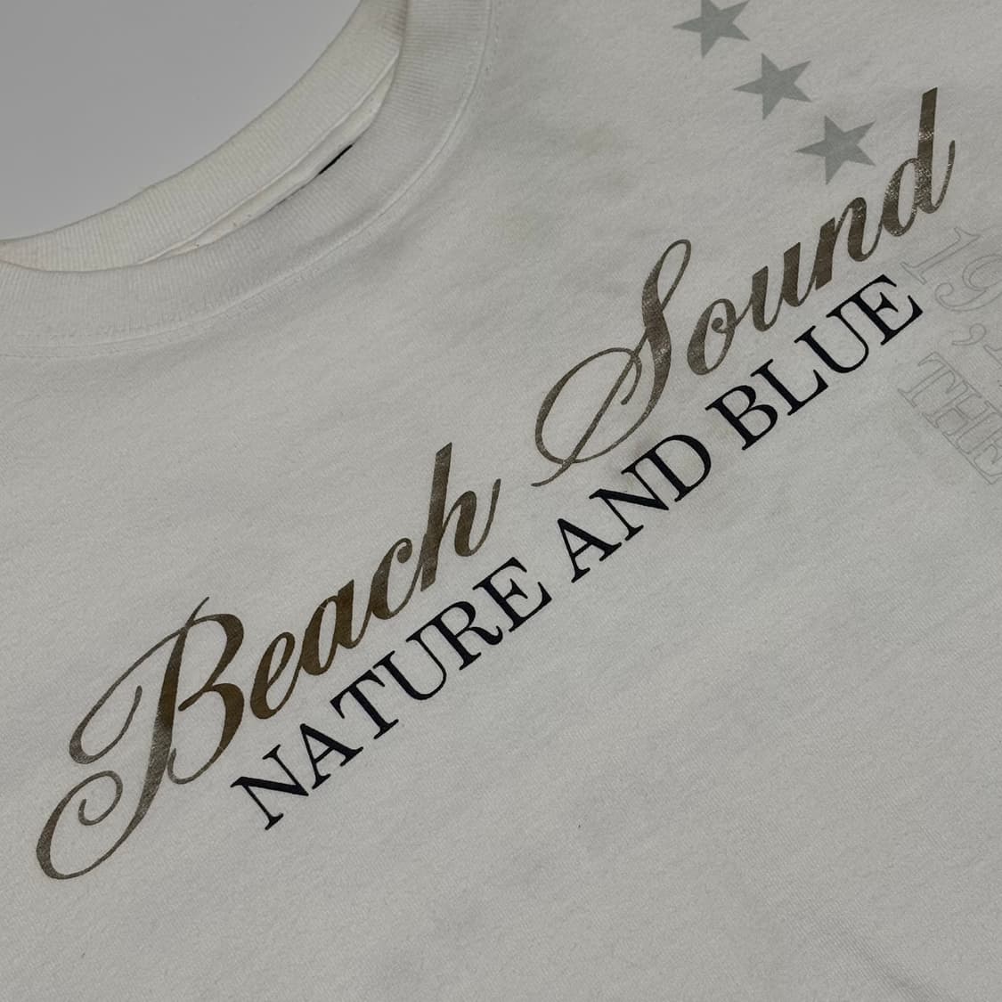 비치 사운드(Beach Sound) 네이쳐 앤 블루 그래픽 반팔 티셔츠 상품이미지3