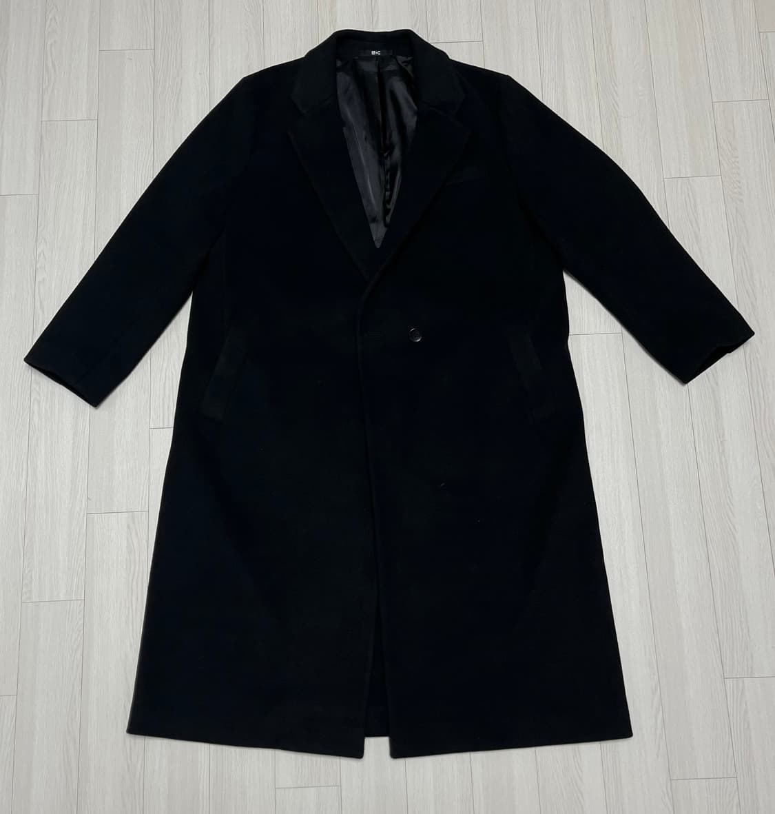 유니클로c 롱코트 블랙 상품이미지3