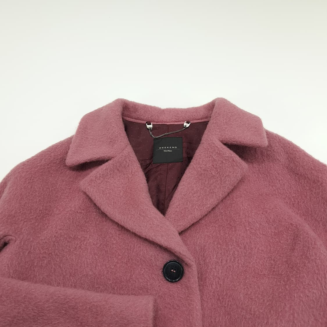 CN800W L 막스마라 위켄드 로즈핑크 알파카모헤어 블렌드 오버핏 코트 상품이미지3