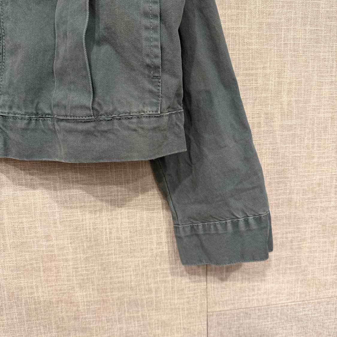 자라 트러커 자켓 M 그린 상품이미지4