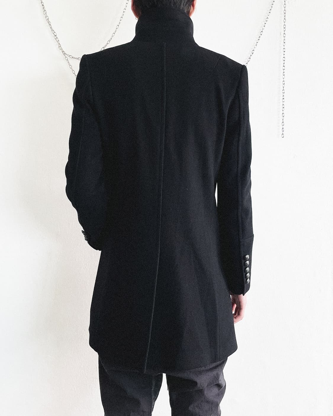 타임 옴므 2011 사선버튼 하이넥 코트 상품이미지5