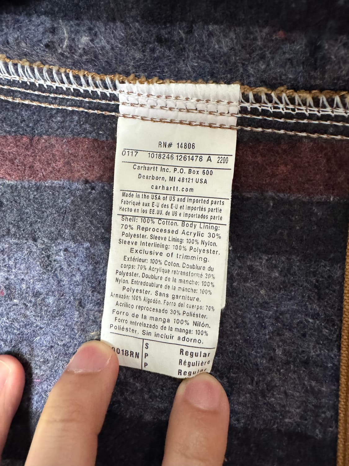 칼하트 디트로이트 j001 S 데드스탁급 상품이미지7