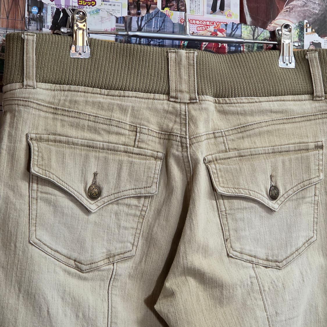 JPN Y2K 사이드 버클 로우라이즈 부츠컷 팬츠 상품이미지6