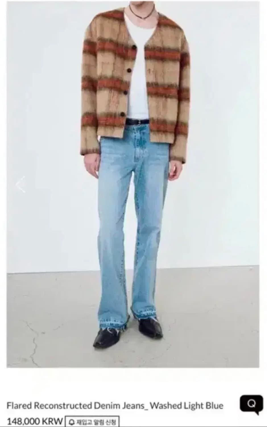 토니웩 24fw 플레어 데님팬츠 라이트블루 32size 상품이미지2