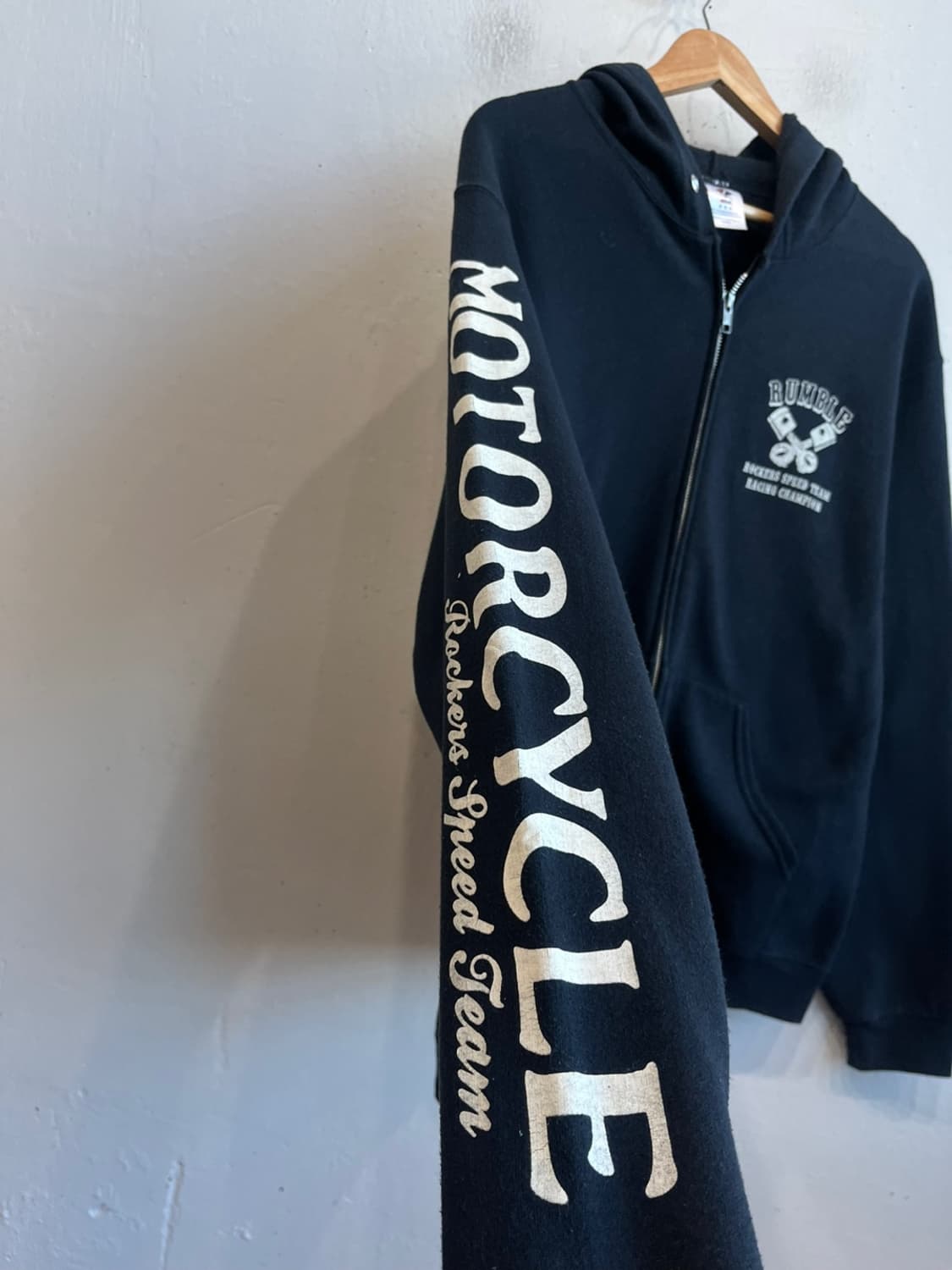 미국빈티지 RUMBLE ROCKERS SPEED TEAM 스컬 후드집업  상품이미지5