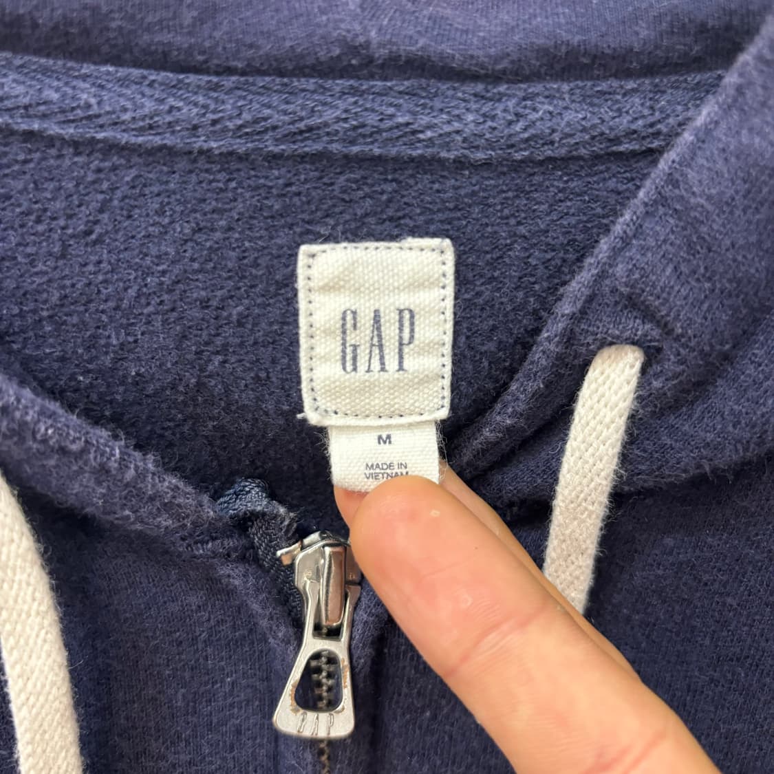 GAP 갭 빈티지 네이비 후드집업 M 상품이미지6