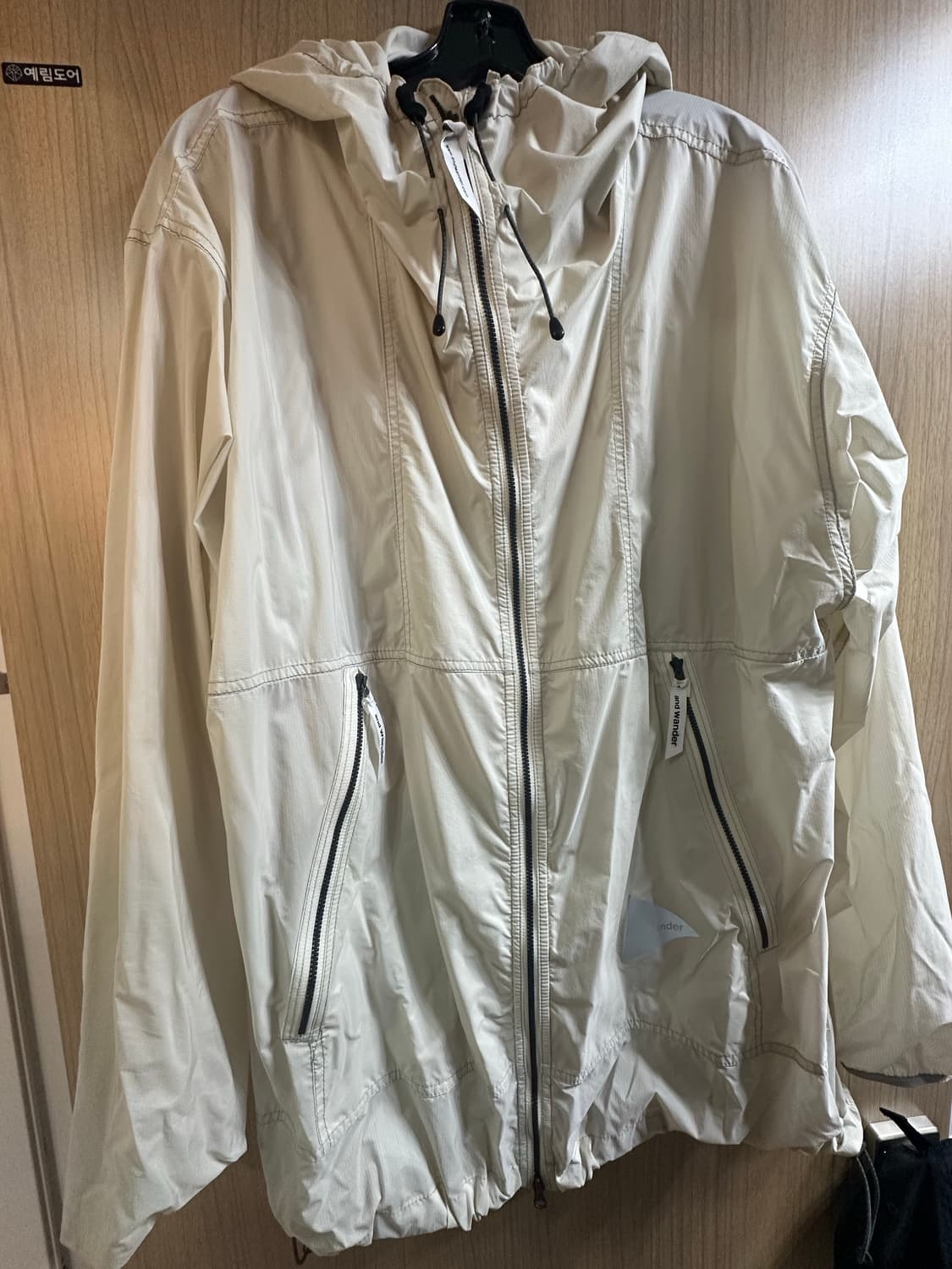앤드원더 퍼텍스 윈드 자켓 2XL 아이보리 상품이미지1