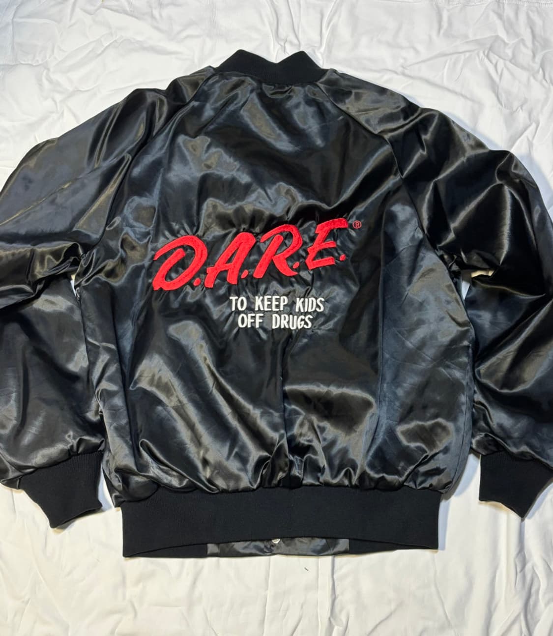 D.A.R.E 데어 약물남용방지 빈티지 나일론 봄버자켓 DARE 상품이미지1