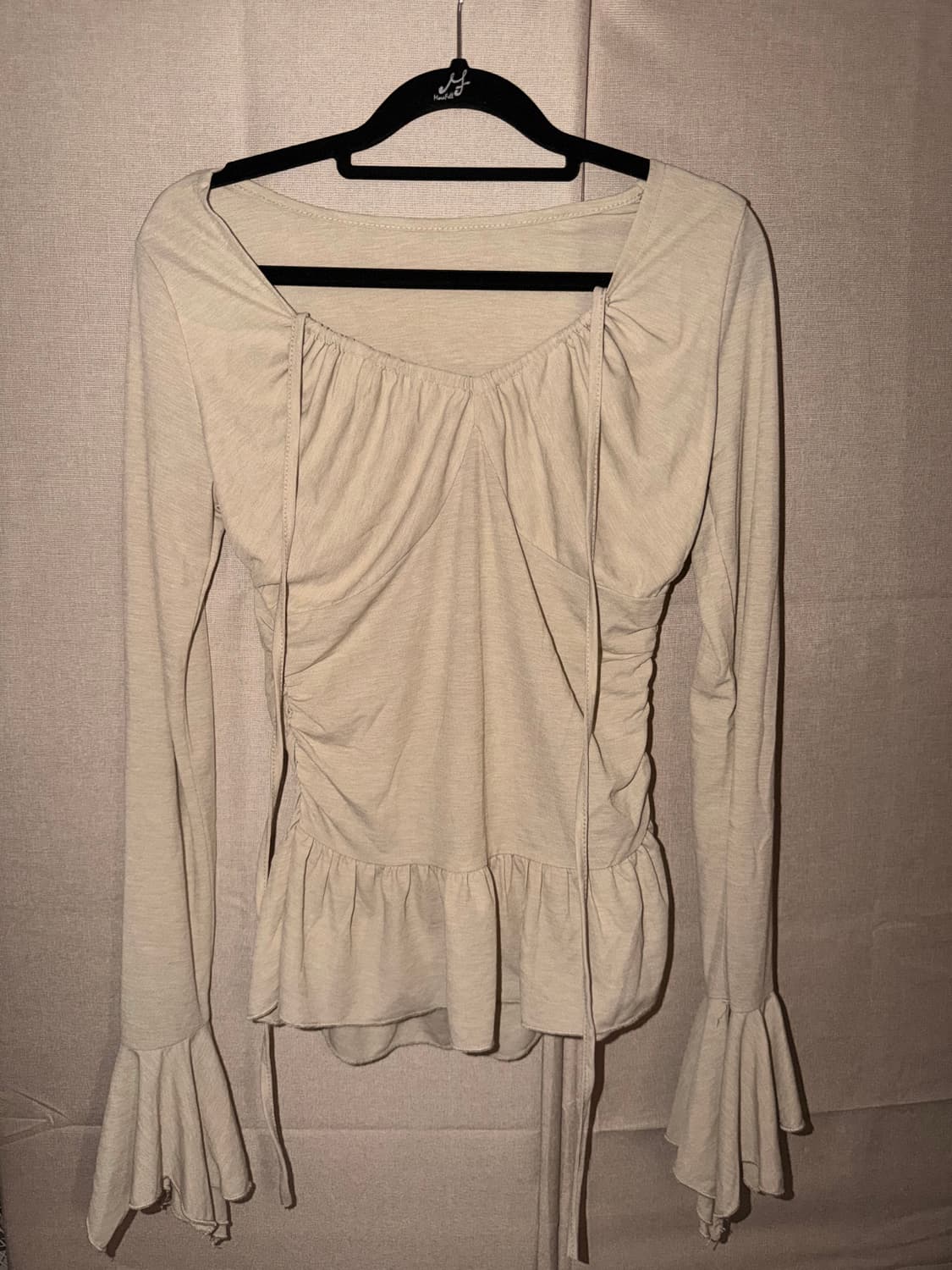 빈티지 블라우스 셔링 공주 에겐 Y2K 천사깔 상품이미지2