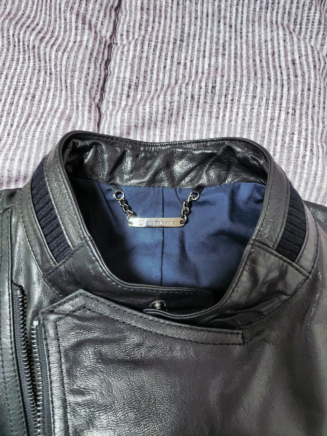 지오송지오 가죽 라이더 자켓 L 양가죽 상품이미지3