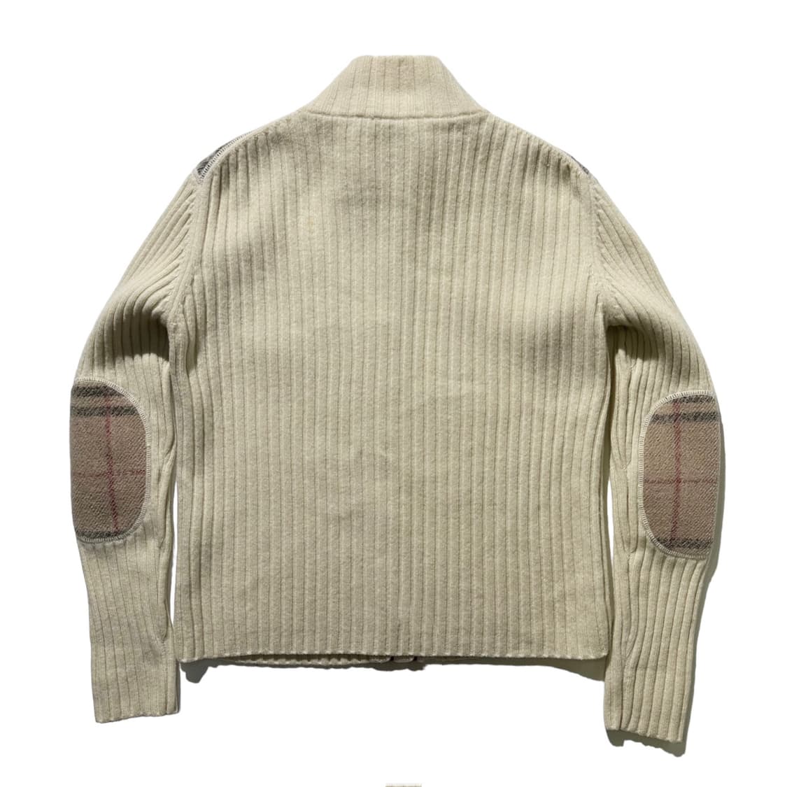 버버리 노바체크 패턴 램스울 투웨이 집업 가디건 상품이미지3