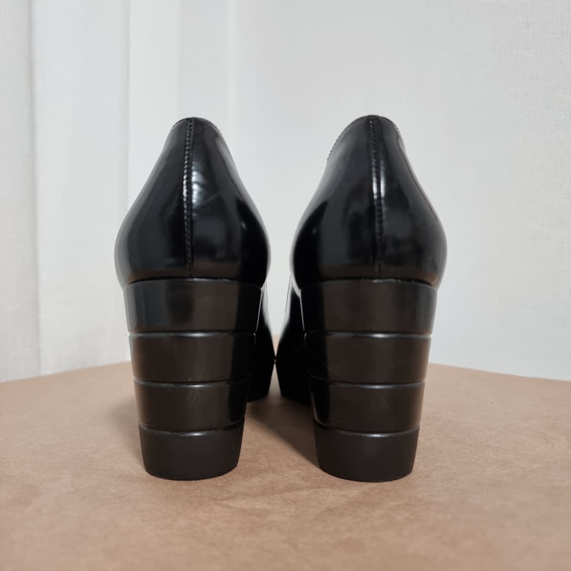 페라가모 웨지힐 구두 힐 슈즈 (37.5/245) 상태최상 상품이미지4