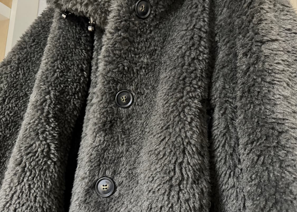 트리밍버드 메탈 훅 버튼 시어링 퍼자켓 상품이미지4