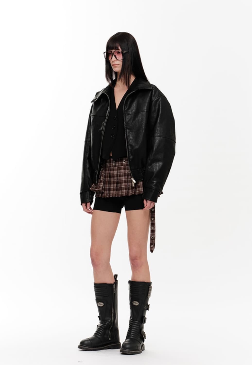 2000아카이브스 닉스 레더 자켓 블랙 상품이미지2