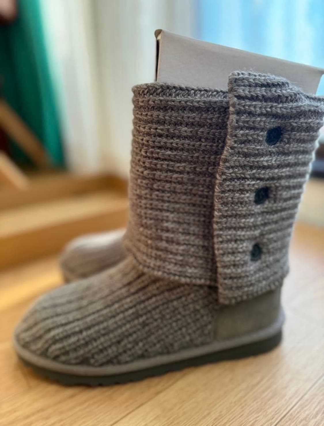 어그 니트 부츠 그레이 us6 240 상품이미지1
